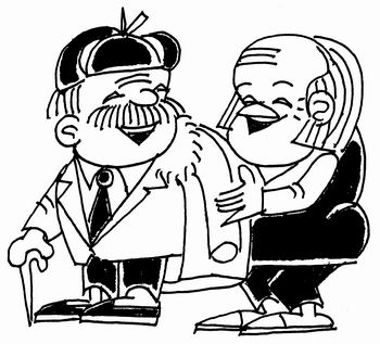 光明日报报业集团主页 - 老人天地 - 贤内助(漫画