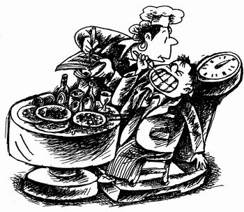 光明日报报业集团主页 - 老人天地 - 白吃有术(漫