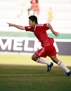 中青队1:0战胜巴西勇夺土伦杯足球赛季军