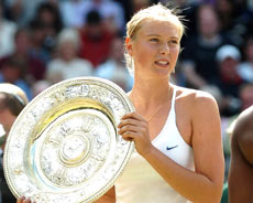 <em>俄罗斯美少女</em>萨拉波娃温网夺冠