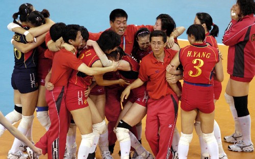 中国女排获得奥运会冠军