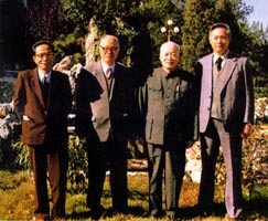 原子能院历任院长:戴传曾,王淦昌,钱三强,孙祖训(由左