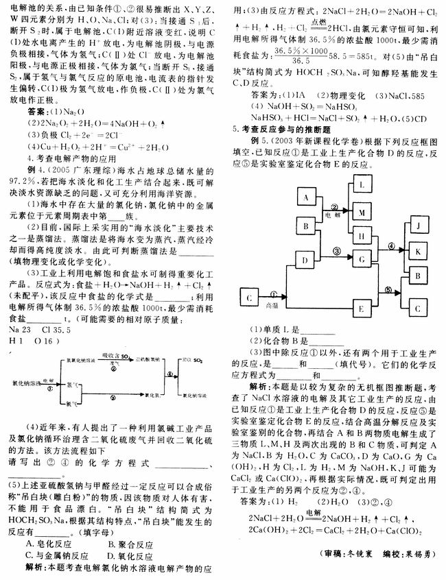 电解氯化钠水溶液的思考