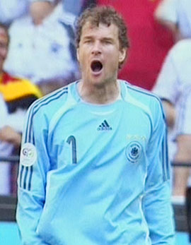 德国守门员莱曼与卡恩