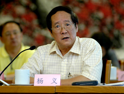 中国社科院文学所所长杨义在研讨会上发言