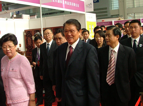 第三届文博会开幕+李铁映