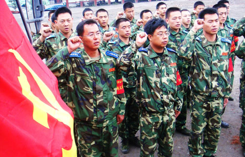 七一前夕探访广空某机场工兵勤务队灾后重建