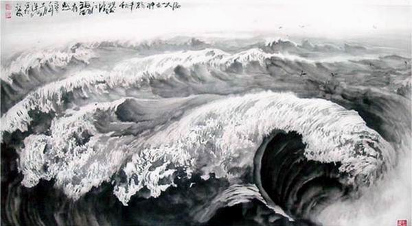 中国画"海,陆,空"世界第一人—陈渭