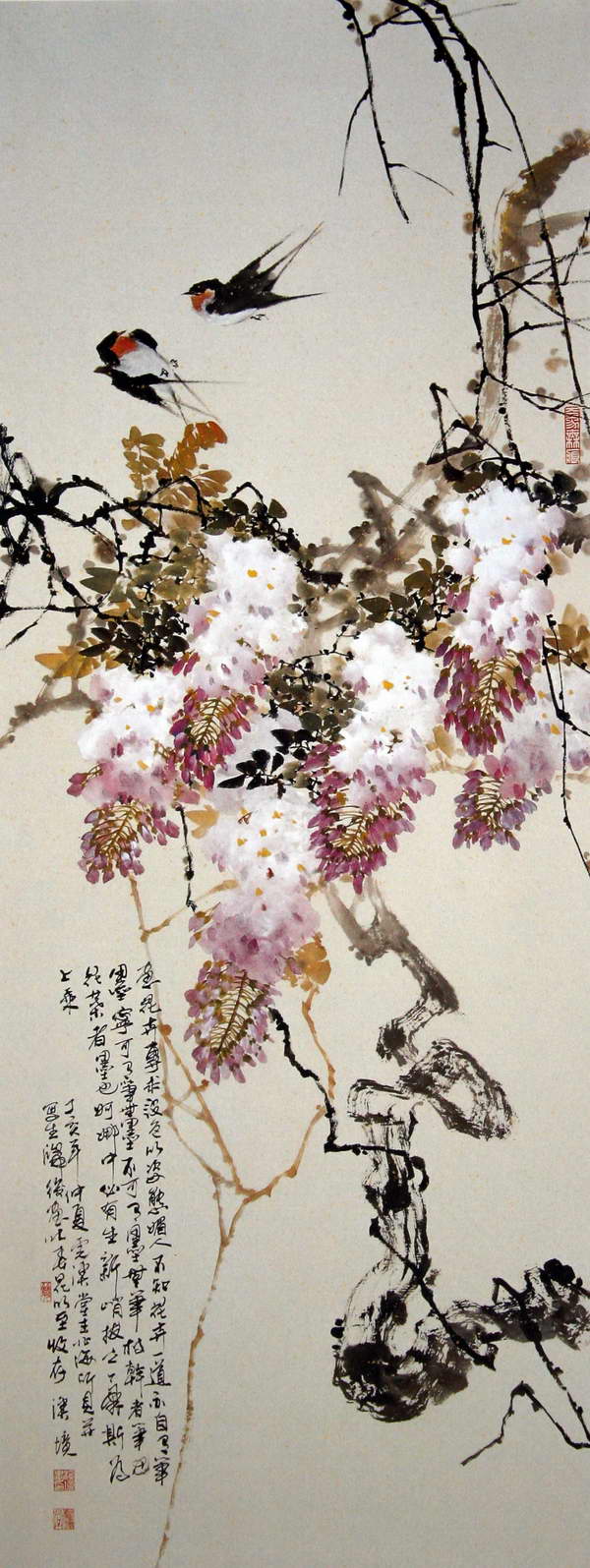 【转载】墨泼花鸟欣赏