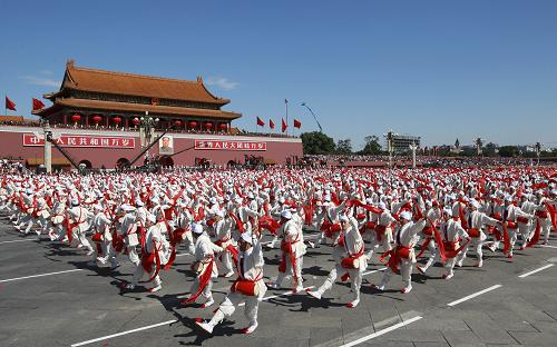 安塞腰鼓表演《欢乐道情》