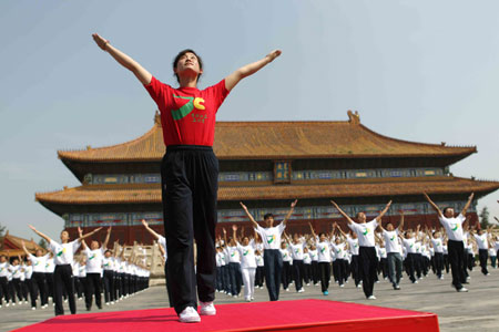 寸土寸金难免束手束脚,广播体操遇场地难题