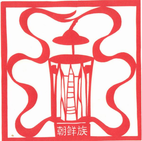 谷异剪纸艺术家剪绘56个民族图腾剪纸(转载)